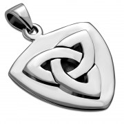 Celtic Trinity Knot Solid Silver Pendant, pn492